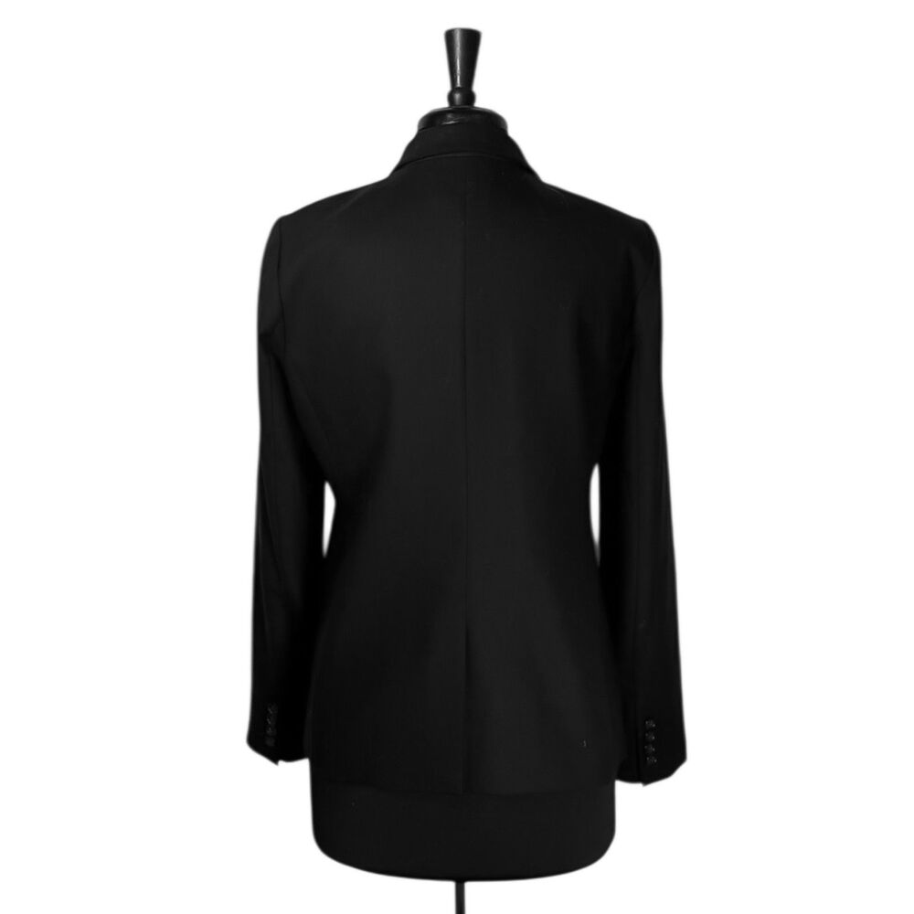 J Crew Regent Blazer Womens 12 Black Wool Stretch Twill One Button Career Jacket - Picture 2 of 10